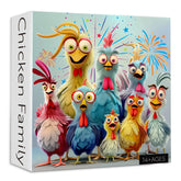 Puzzle familiari di pollo 1000 pezzi